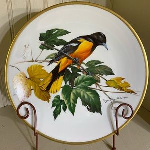 Vintage Accents - Roger Troy Peterson Baltimore Oriole bird plate Vintage Accents - Roger Troy Peterson Baltimore Oriole bird plate